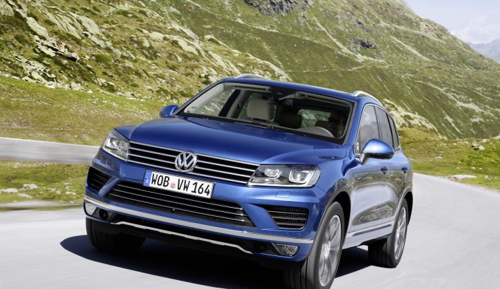 Our Tow Car Editor gets behind the wheel of this facelifted 4x4 to find out what tow car potential the VW Touareg has