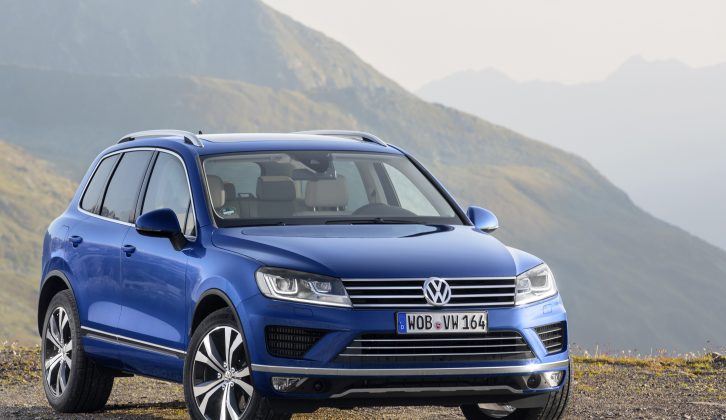 Low-rolling resistance tyres on the VW Touareg together with the coasting function on the eight-speed automatic gearbox make this facelifted car more fuel-efficient than its predecessor