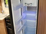 There's a massive fridge/freezer in the 2015 Bailey Unicorn Seville, the winner of the Practical Caravan Tourer of the Year Awards 2015