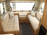 Despite the lack of a sunroof, the Xplore 526's lounge is impressively light, thank to the pale trim and wood