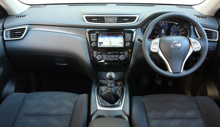The Nissan X-Trail's cabin has a high quality feel and should sustain wear and tear on caravan holidays