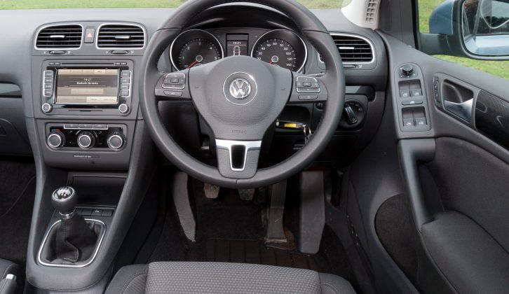 There's a high quality feel to the Golf's cabin, which might prove useful on caravan holidays