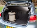 Load space at the back of the Volkswagen Golf is very respectable for a small hatchback