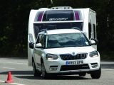 The Škoda Yeti kept the caravan in its place with little roll and plenty of grip