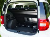 The boot of the Škoda Yeti has a capacity that is just 14 litres less than one of its leading rivals, the Nissan Qashqai