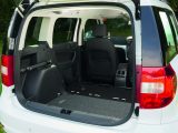 The Škoda Yeti's rear seat must be removed to extend the boot to its maximum capacity