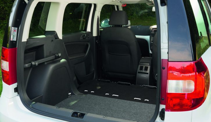 The Škoda Yeti's rear seat must be removed to extend the boot to its maximum capacity