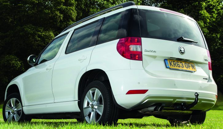 The Škoda Yeti Greenline II is not a powerful tow car, but its stability and braking are encouraging features