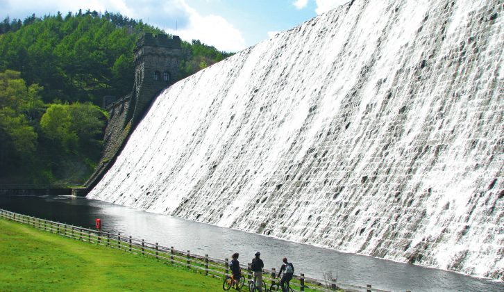 When you visit the Peak District on your caravan holidays, head to the Derwent Reservoir – when it is full, water cascades over the dam in spectacular fashion