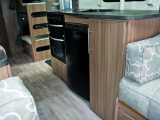 The kitchen of the Lunar Quasar 586 is well equipped for a caravan of its size – read more in the Practical Caravan review