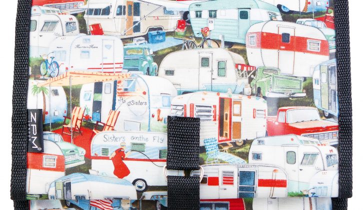 Don't miss our guide to Christmas gifts for caravanners in the December issue of Practical Caravan – such as this Vintage Caravan Hanging Washbag