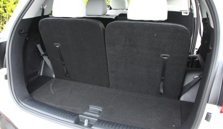 With the third row of seats in place, boot space might be a touch tight for your caravan holidays