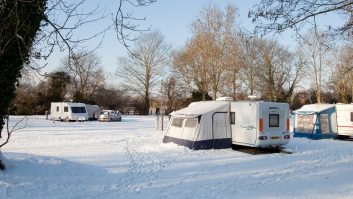 There are lots of open all year campsites where you can enjoy time in your van – keeping comfy is just a case of good planning
