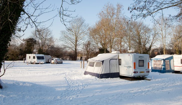 There are lots of open all year campsites where you can enjoy time in your van – keeping comfy is just a case of good planning