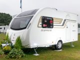 The base caravan is the Sprite Alpine 2, which costs much less, even with the addition of cost options – get the full story in the Practical Caravan Swift Lifestyle 2 review