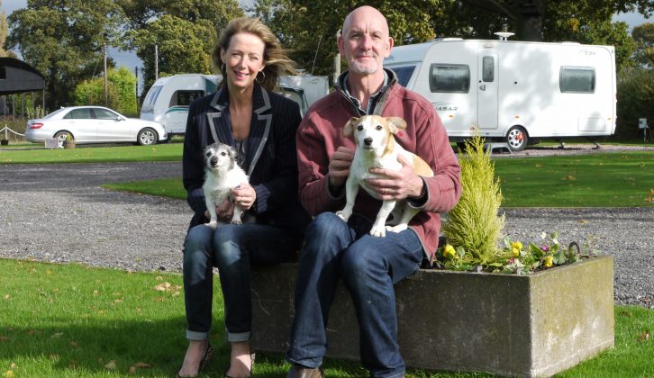 Paul and Helen Clarke's own dogs tested out the dog walk on site, to make sure Brunette Cottage Caravan Park CL was a great place for dog owners to stay