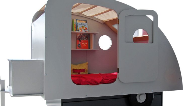 The ideal gift for a child who loves caravan holidays, a hand-crafted Caravan bed, £1295