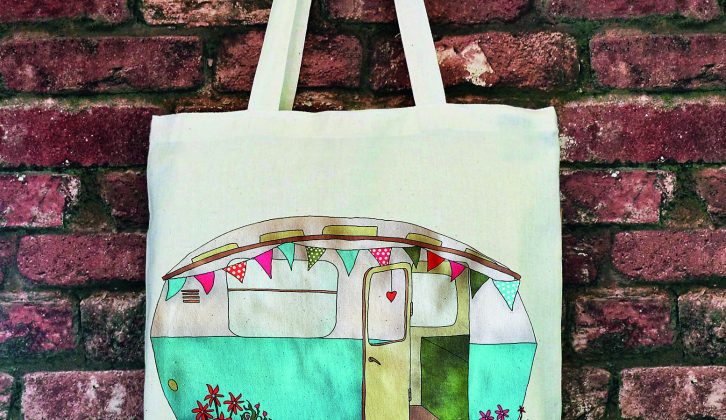 At just £7.50 this gorgeous little cotton tote bag would make a good stocking filler. Keep it in the caravan for trips to the beach or the shops