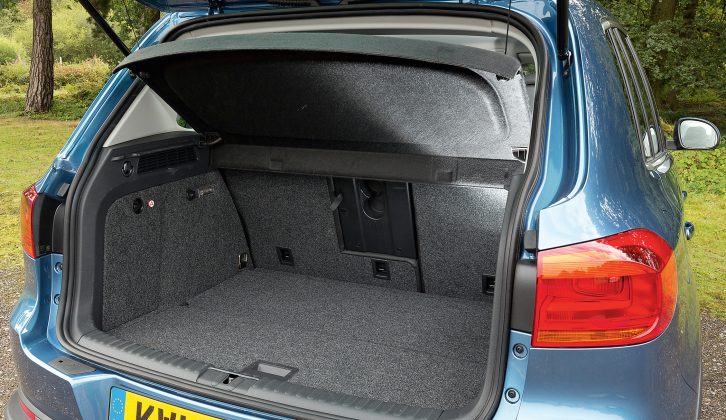 Boot space in the VW Tiguan is useful, but lags behind that found in rival cars, according to Practical Caravan's tow car expert