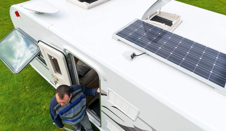 The Bailey Unicorn III Valencia comes with a standard-fit 100W solar panel, making it ideal for people who like to tour the sunnier climes of France, Spain and Portugal