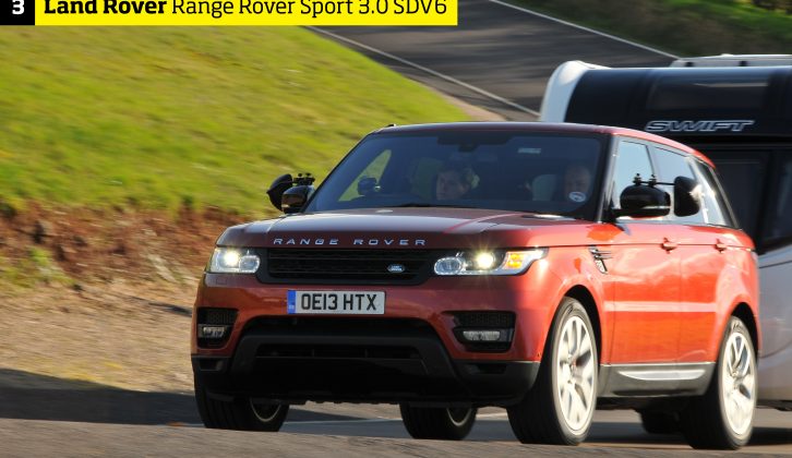 Take your caravan holidays in style in the Range Rover Sport – it's one of Motty's top tugs of 2014