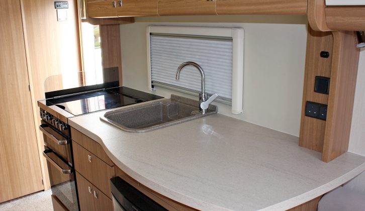 The 2015 Compass Rallye 530's kitchen offers a superb mix of space and kit