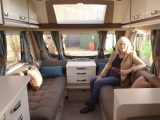 It's light and bright inside the Sterling Eccles Sport 524 – find out more in the Practical Caravan review on The Caravan Channel