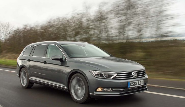The new VW Passat starts from £22,215 – read more in the Practical Caravan review