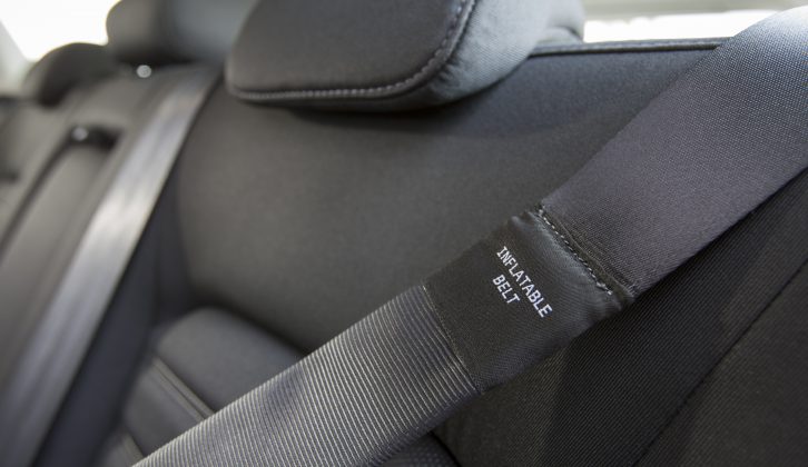An innovative option on the new Ford Mondeo that costs £175 is to have inflatable rear seat belts