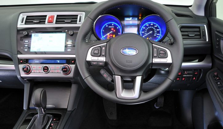 The new for 2015 Subaru Outback has a smart looking cabin