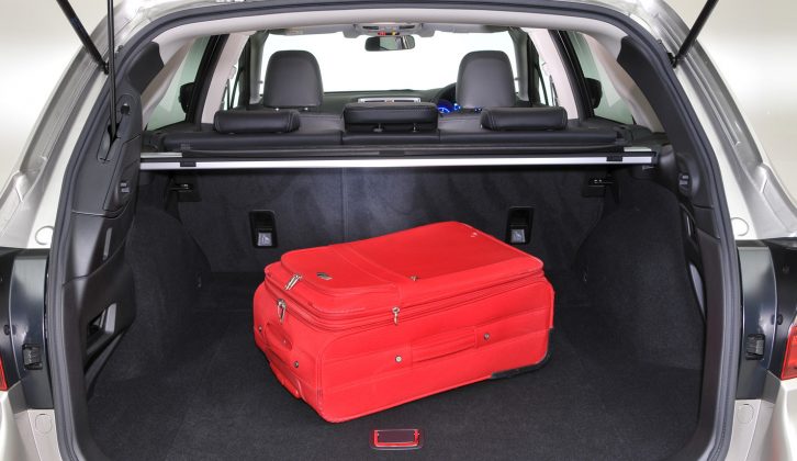 In this configuration, the new Subaru Outback has a boot capacity of 599 litres