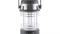 This Gelert 7W rechargeable camping lantern comes with a remote control so that you can get into bed in the caravan and then switch off the light once everyone's settled, even if your caravan's built-in light switches are out of reach