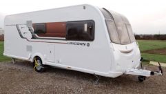 Our Group Editor reviews the three-berth Bailey Unicorn Madrid on The Caravan Channel – watch on Sky 192, Freesat 402 and online