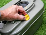 If you've opened the sliding flap to clean the loo cassette, make sure you close it before sliding the cassette back into position in the caravan