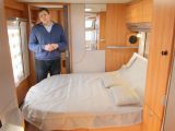 Practical Caravan's Group Editor Alastair Clements considers the transverse island bed, end washroom layout in this Hymer Nova GL 590