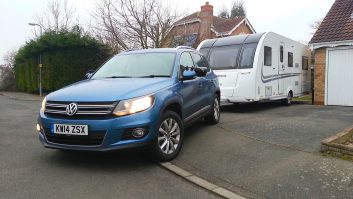 The Tiguan towed our former long-term Adria Adora Rhine back to Adria UK’s HQ with aplomb