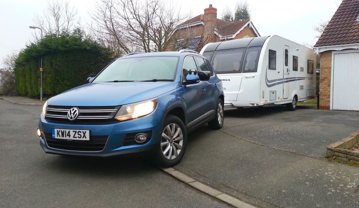 The Tiguan towed our former long-term Adria Adora Rhine back to Adria UK’s HQ with aplomb