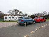 The VW Tiguan has won many fans in its time at Practical Caravan – here it is with our Ford C-Max long-termer