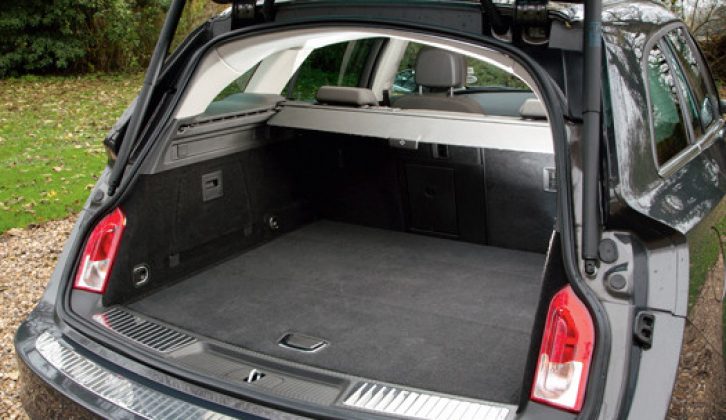 With the seats up and loading to the luggage cover, the Vauxhall Insignia Sports Tourer has a 540-litre capacity