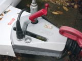 Before you work on your caravan's brakes, first, ensure that the caravan’s handbrake is applied and the hitch fully extended