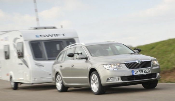 A 59-plate, 168bhp Škoda Superb Estate has plenty of punch for your caravan holidays