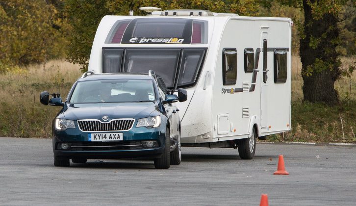 This 138bhp Škoda Superb Estate is a capable tow car and costs £26,120