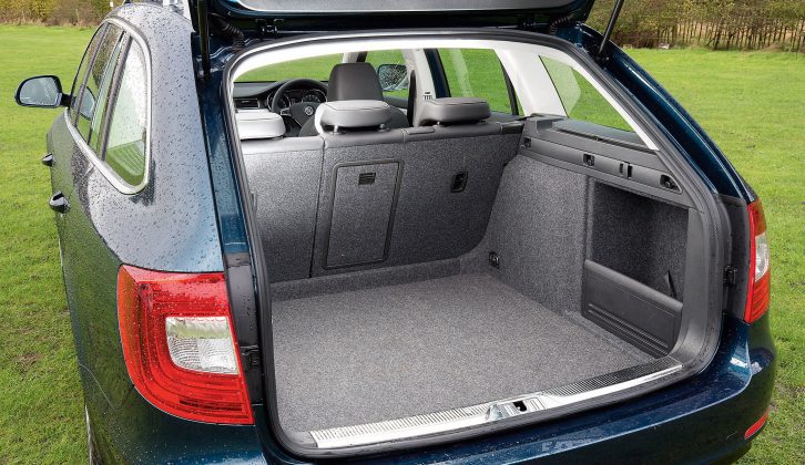 Deep, wide and free from intrusion, the Superb's 633-litre boot capacity is a stand-out feature