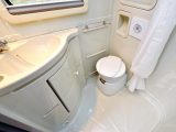 The washroom is surprisingly well equipped for such a diminutive tourer – perfect for two on their caravan holidays