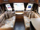 For under £10,000, with this Swift Safari 535 you get a corner washroom and a fixed double bed