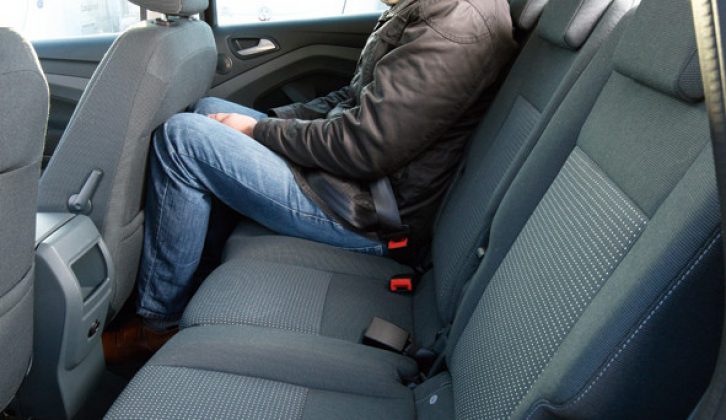 Passengers in the second row of the Ford C-Max will find it cramped, especially in the middle seat