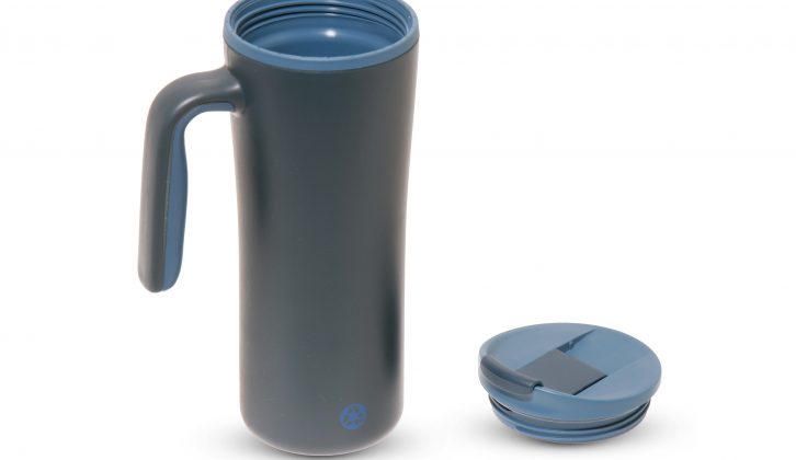It might not be the most glamorous travel mug we tested, but it's earned four shiny stars from our product testers at Practical Caravan