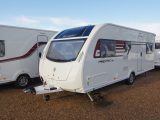 Alloy wheels add to a thoroughly modern look in Lowdham's entry-level special edition, the Swift Freestyle SE S6 TD caravan