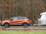 The Renault Captur is 412cm long, 197cm wide including mirrors and weighs 1245kg – read more in the Practical Caravan review
