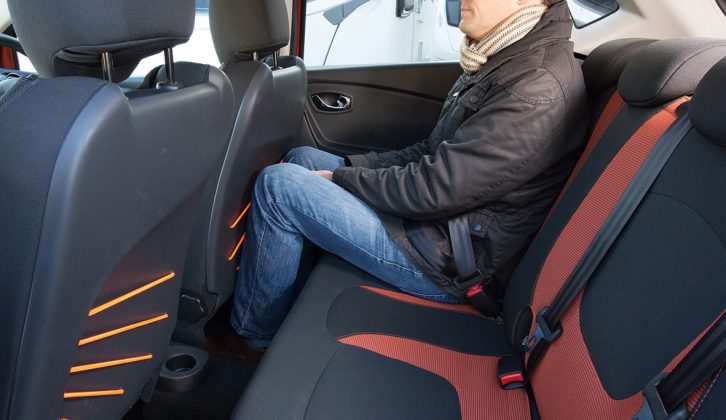 Passengers can jockey with the boot for more space by sliding the bench seat forward or back — a great feature in a compact